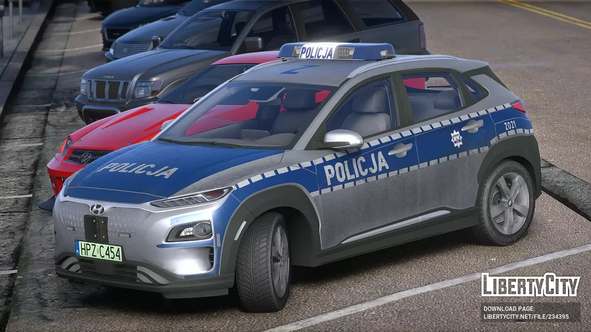 Hyundai Kona Polskiej Policji / GTA 5