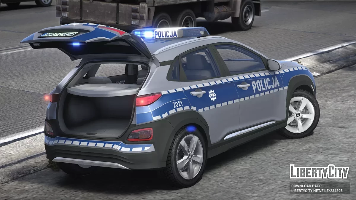 Hyundai Kona Polskiej Policji / GTA 5