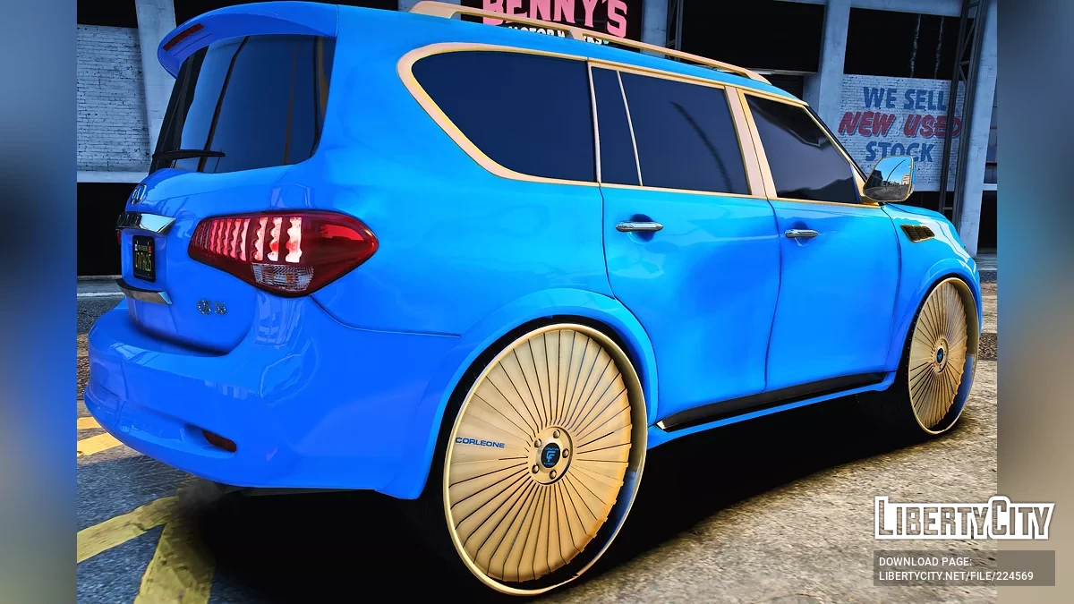Custom 2018 Infiniti QX56 On Corleone Forged Rims / GTA 5