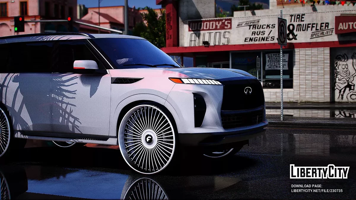 2025 Infiniti QX80 On 30 Forgiatos With Animated Sunroof / GTA 5