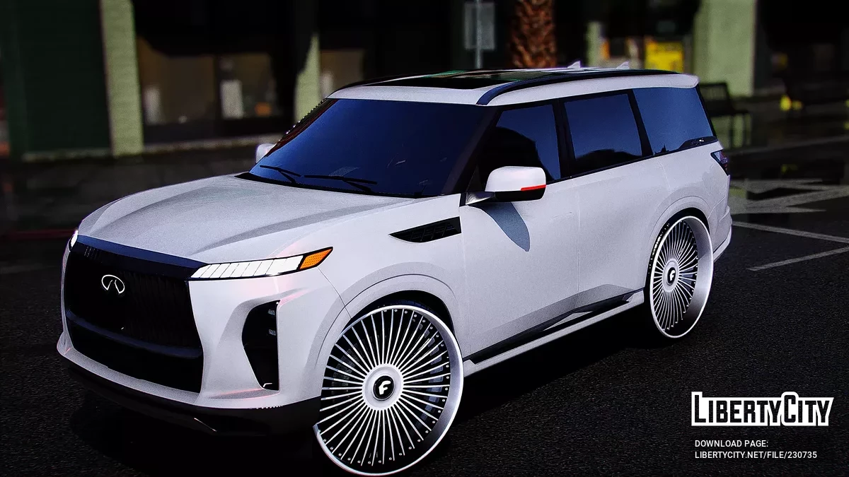 2025 Infiniti QX80 On 30 Forgiatos With Animated Sunroof / GTA 5