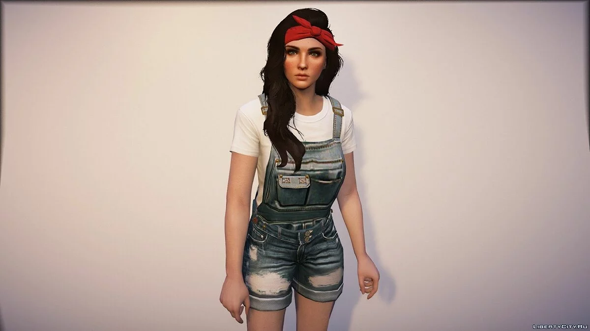 Custom Overalls for MP Female 0.9 - Джинсовый комбинезон / GTA 5