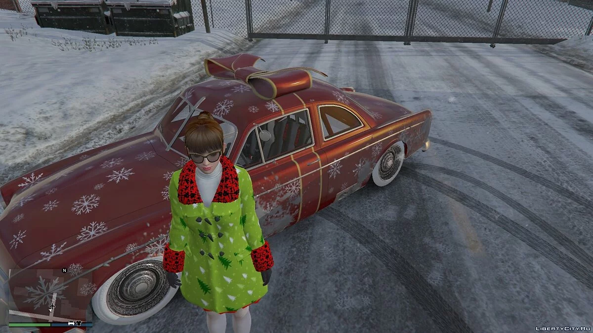 Рождественский плащ для Мэй Ширануи / GTA 5