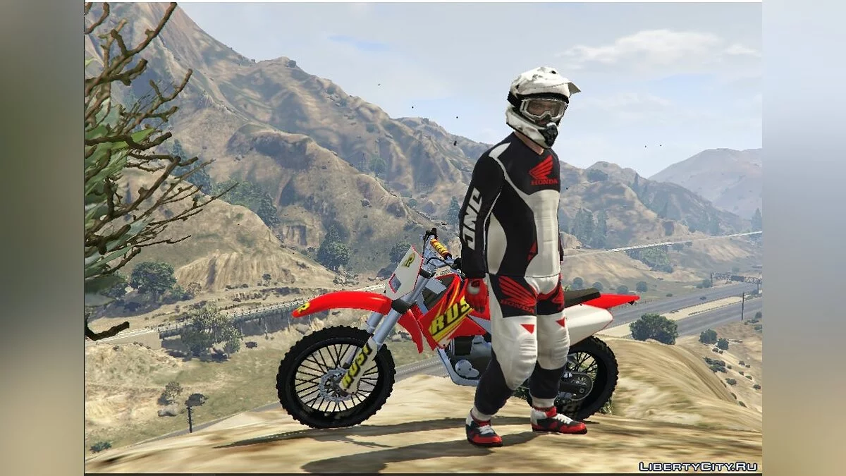 Trevor honda motorcross jersey 1 - Костюм мотогонщика для Тревора / GTA 5