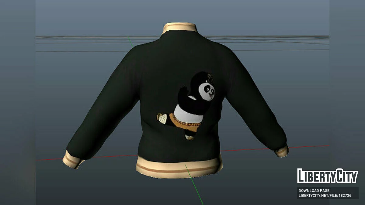 Куртка Kung Fu Panda для мужчины / GTA 5