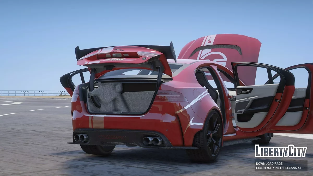 Jaguar XE SV Project 8 v1.0 / GTA 5