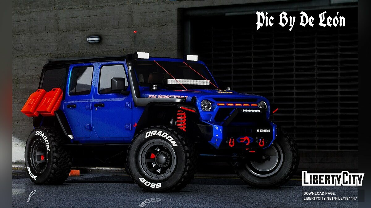 Jeep Wrangler Rubicon Fully Modified for GTA 5 - Картинка #1
