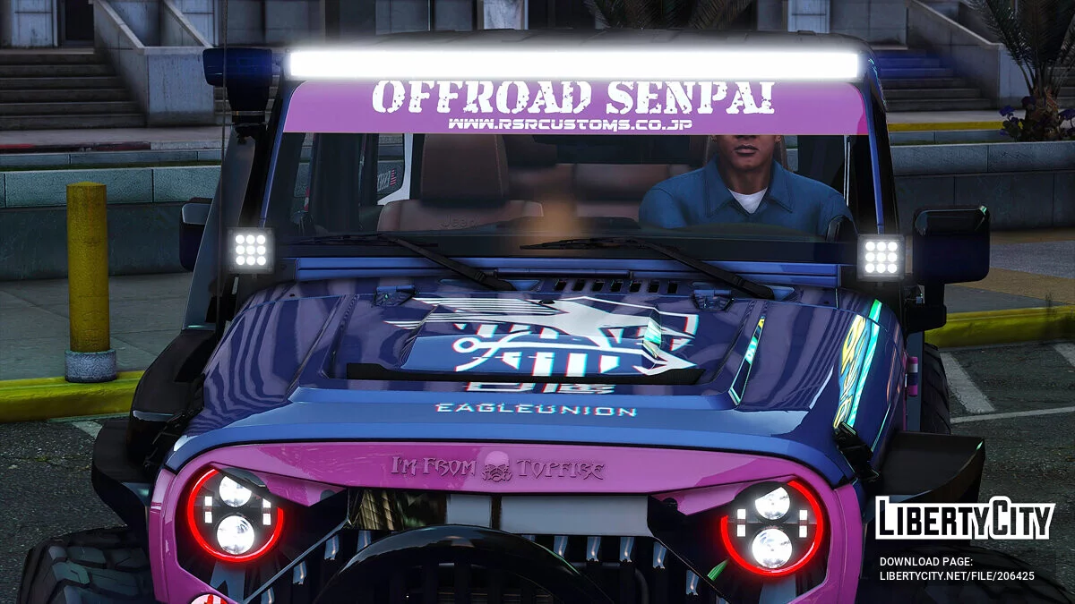 Jeep Wrangler Rubicon itasha USS Essex Azur lane / GTA 5