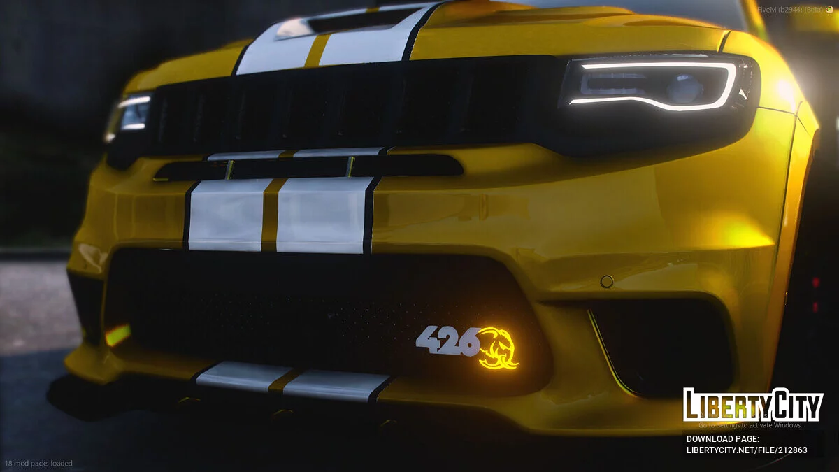 Custom 2023 Jeep Grand Cherokee Ghoul Hellephant Trackhawk / GTA 5