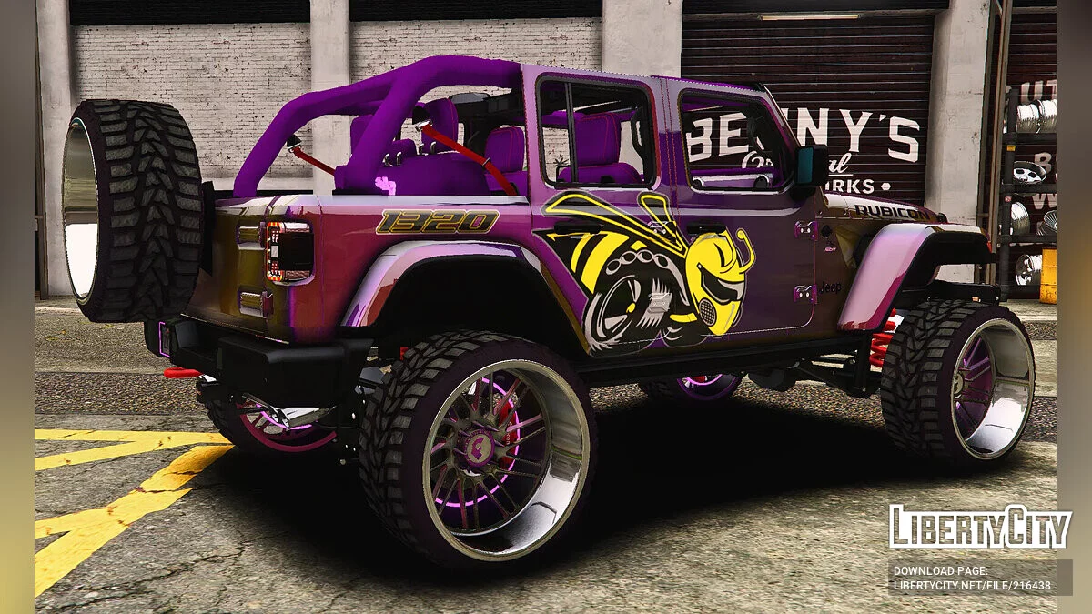 Custom 1320 Scatpack Jeep Rubicon 4x4 On Forgiatos Rims / GTA 5