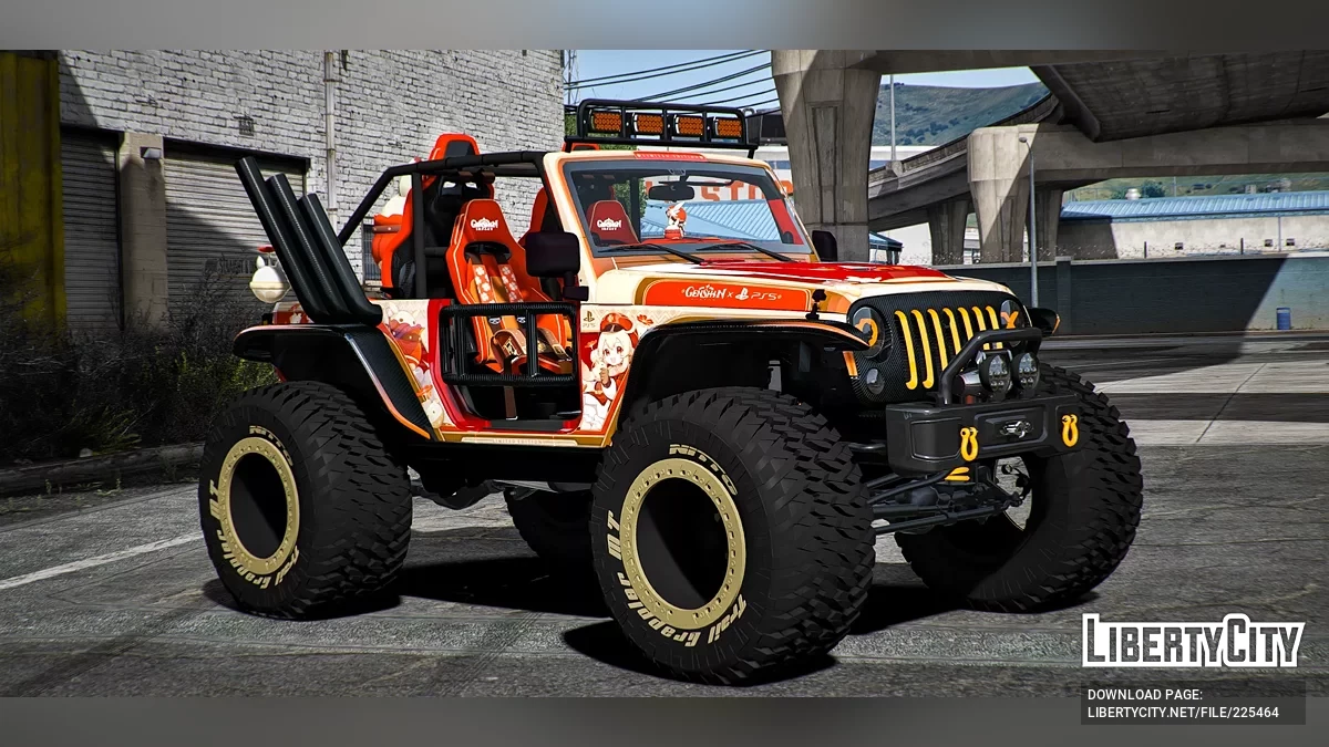 Jeep Trailcat PlayStation 5 Genshin Impact / GTA 5