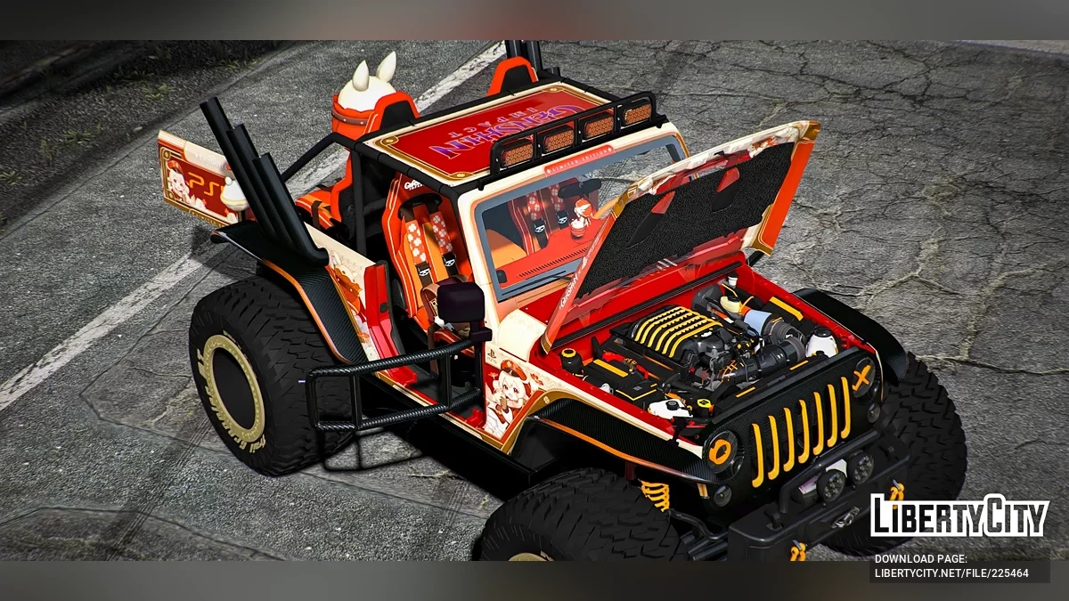 Jeep Trailcat PlayStation 5 Genshin Impact / GTA 5