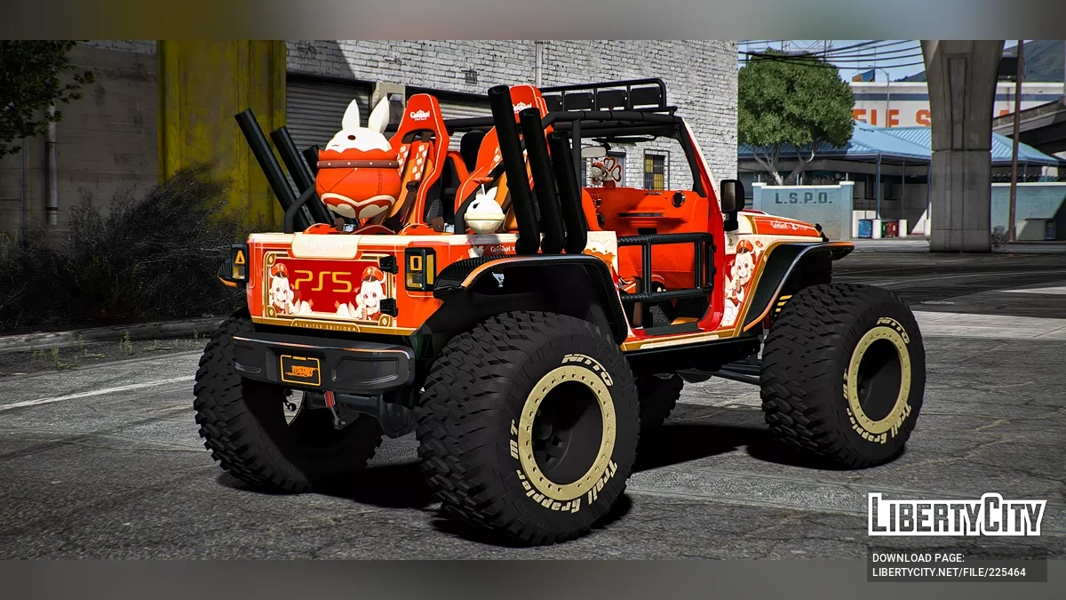 Jeep Trailcat PlayStation 5 Genshin Impact / GTA 5