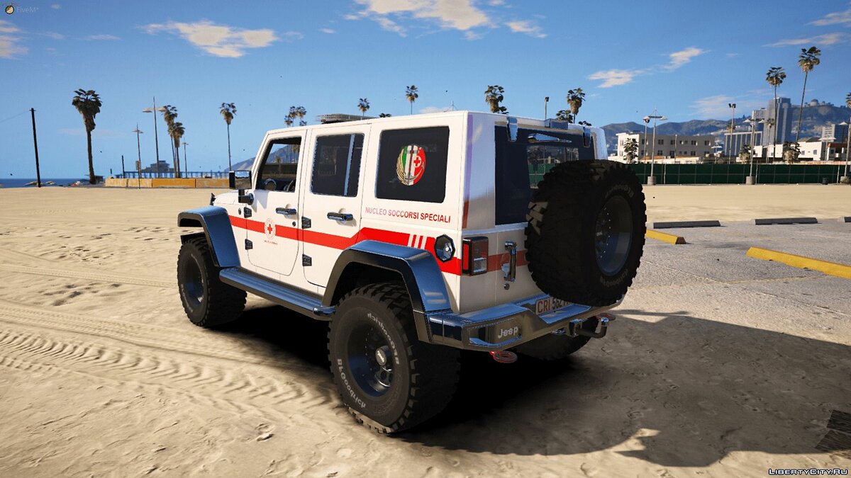 Download JEEP Wrangler Croce Rossa Italiana [Add-On / Replace | ELS]   for GTA 5