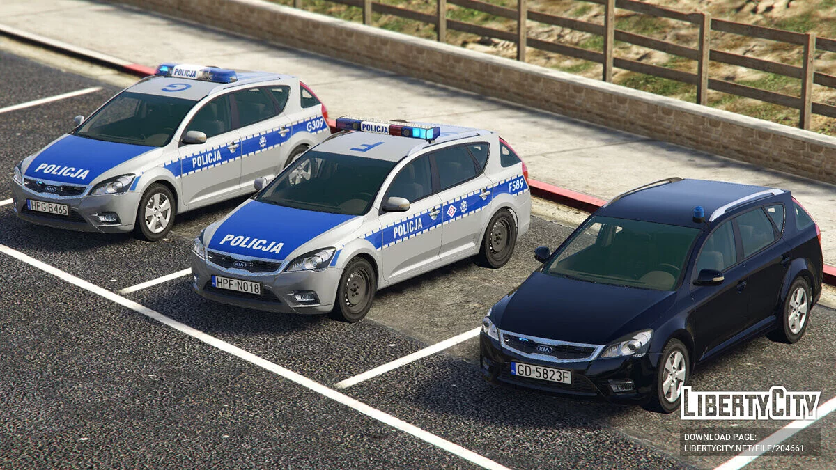 KIA Ceed SW Polish Police v 3.0 / GTA 5