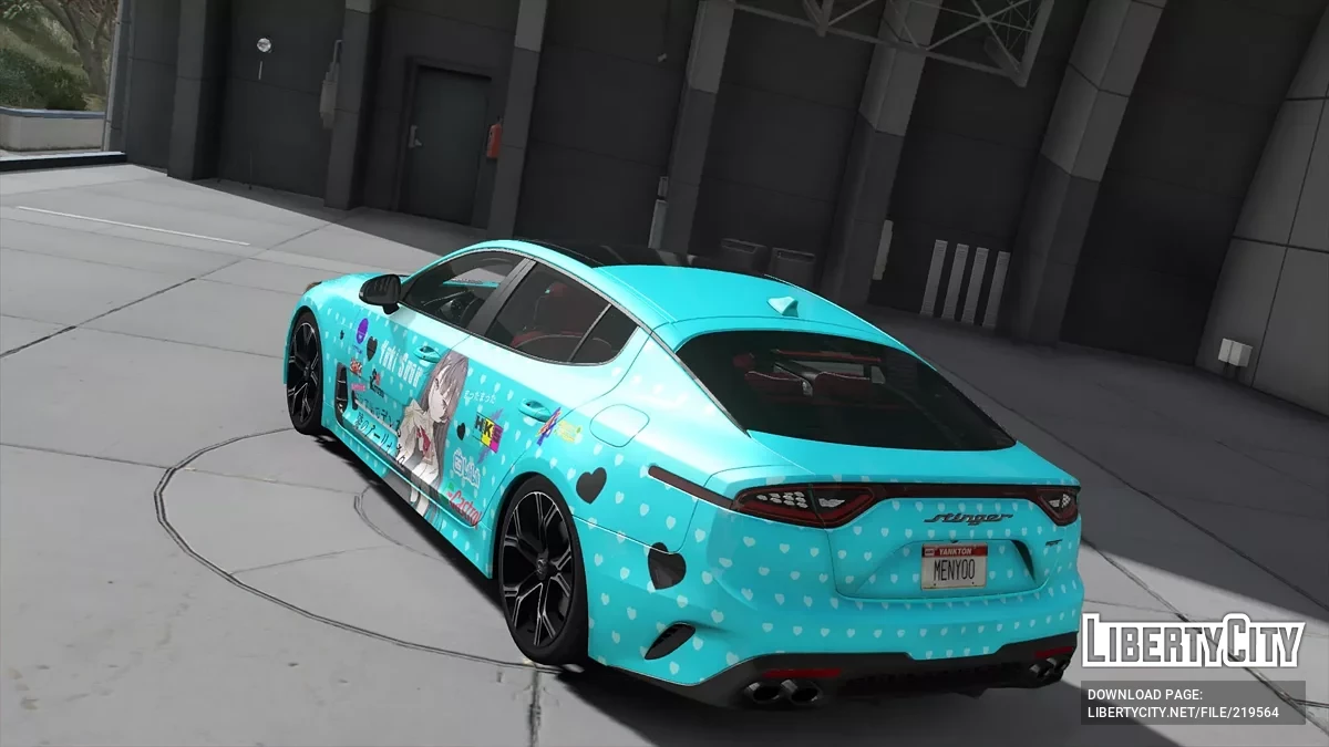 Kia Stinger GT Yuki Suou Itasha Roshidere / GTA 5