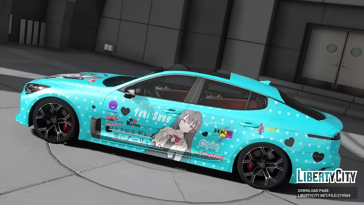 Kia Stinger GT Yuki Suou Itasha Roshidere / GTA 5