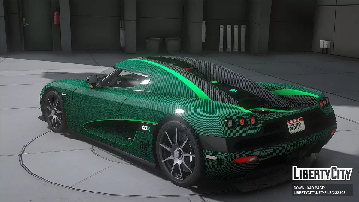 2006 Koenigsegg CCX Green Carbon / GTA 5
