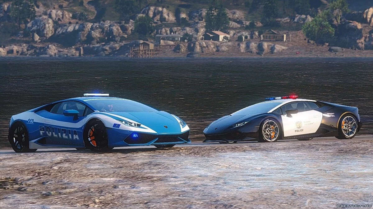 Lamborghini Huracan Italian Police and LAPD 1.1 / GTA 5