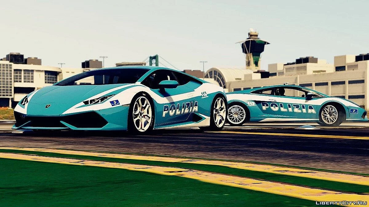 Lamborghini Huracan Italian Police and LAPD 1.1 / GTA 5