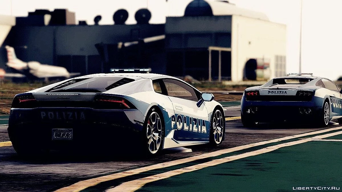 Lamborghini Huracan Italian Police and LAPD 1.1 / GTA 5
