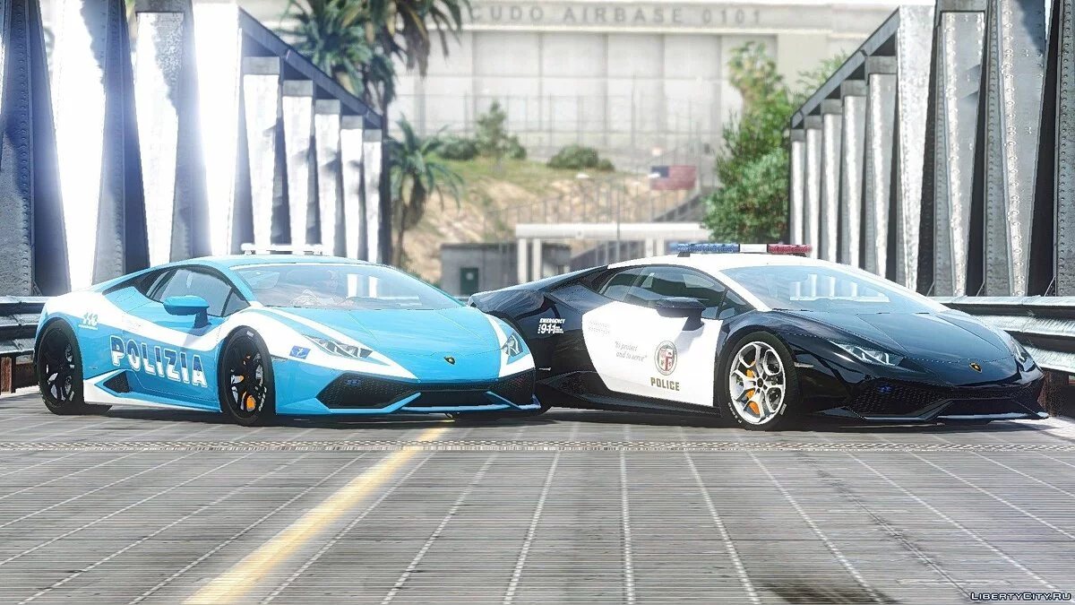 Lamborghini Huracan Italian Police and LAPD 1.1 / GTA 5