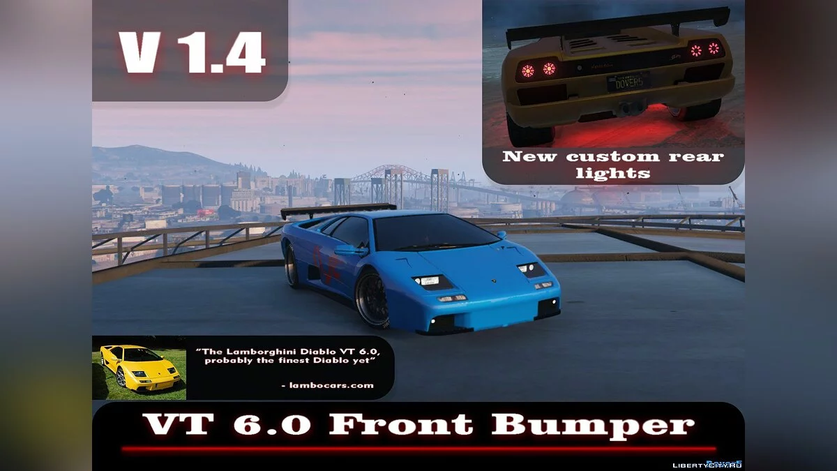 Lamborghini Diablo GTR [Add-On | Tuning | Template] 1.6 / GTA 5