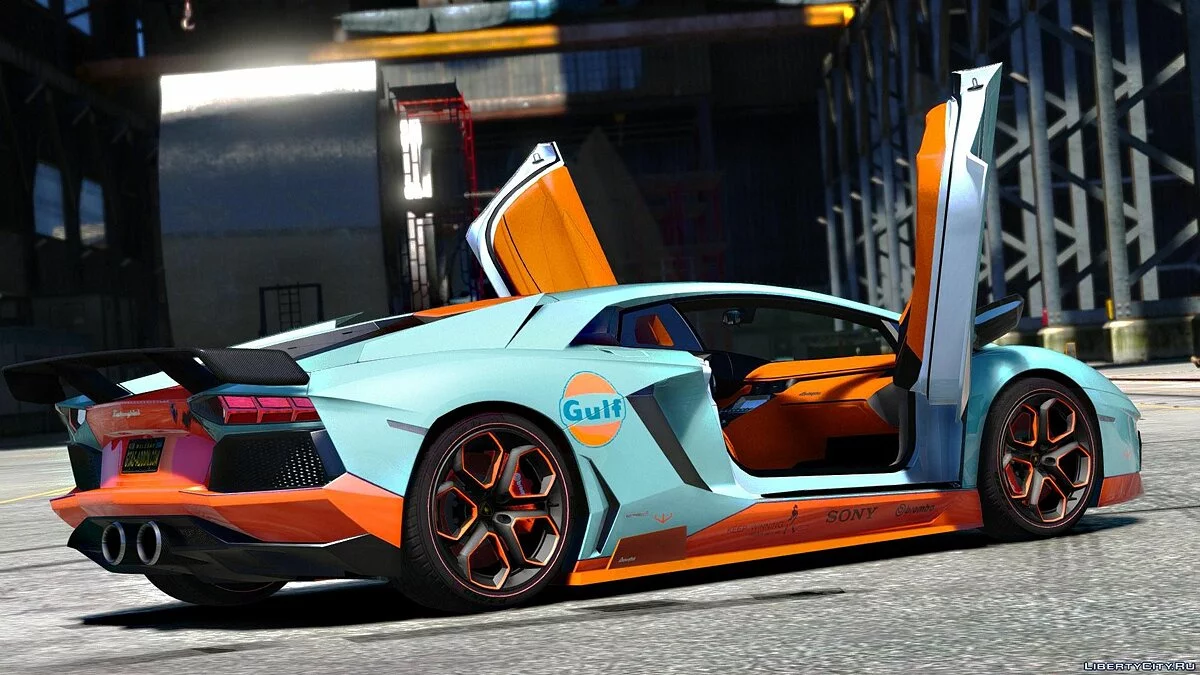 Lamborghini Aventador LP700-4 Gulf [AddOn] 1.3 / GTA 5