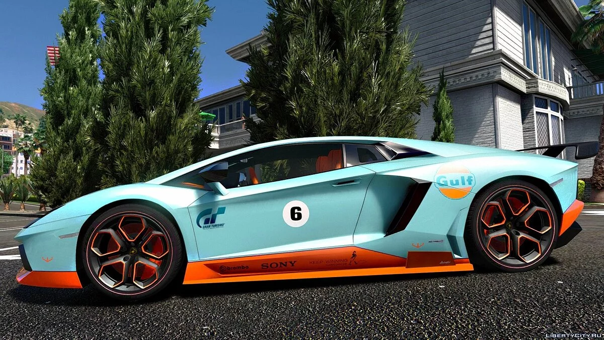 Lamborghini Aventador LP700-4 Gulf [AddOn] 1.3 / GTA 5