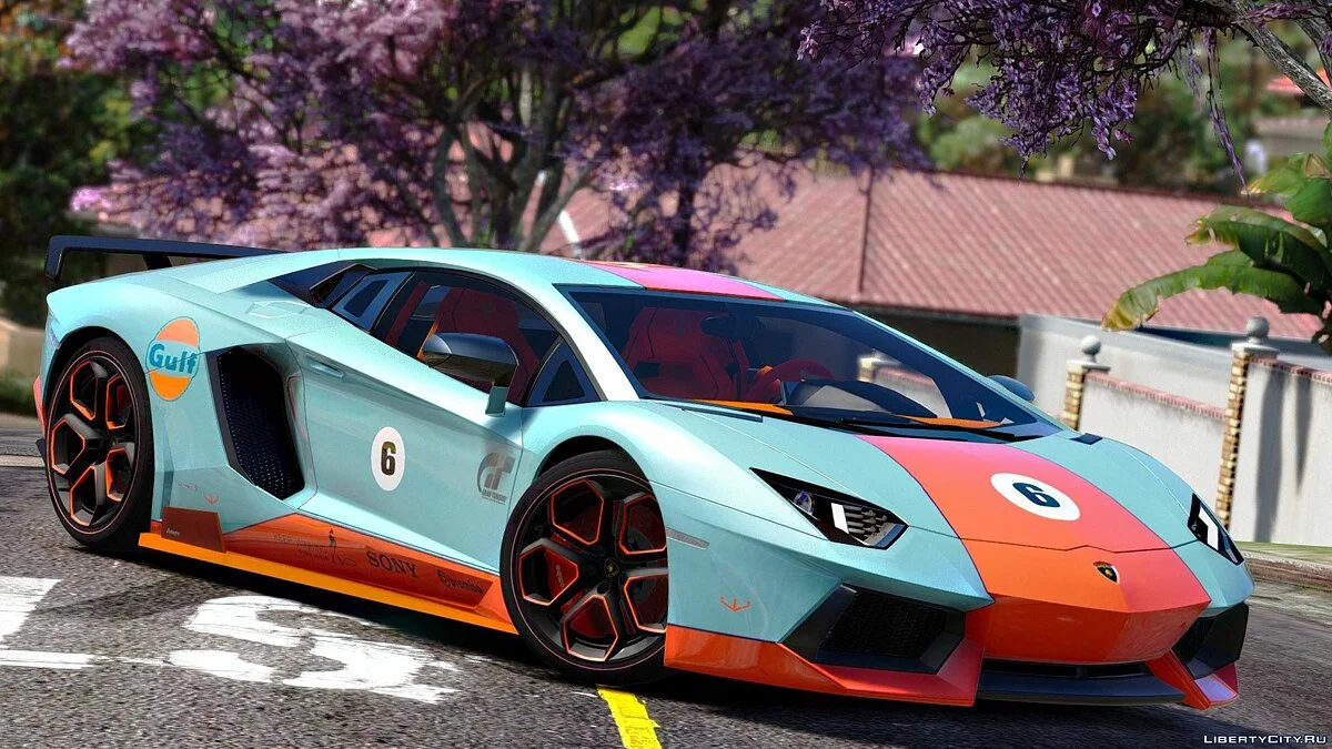 Lamborghini Aventador LP700-4 Gulf [AddOn] 1.3 / GTA 5