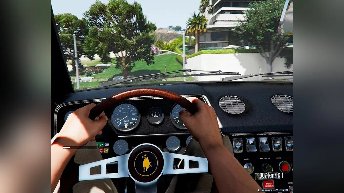 Lamborghini Jarama '76 [ Add-On | Animated Lights | Extras | Dirt ] 1.0 / GTA 5