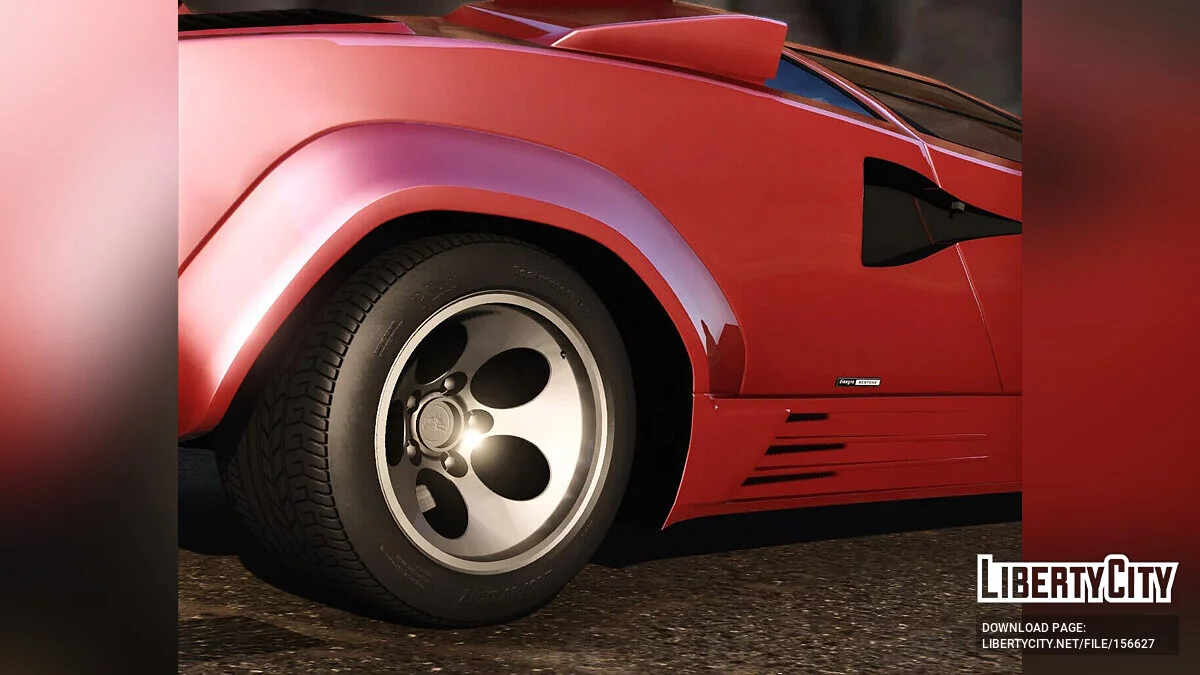 Lamborghini Countach 1988 [Reworked 1.0] / GTA 5