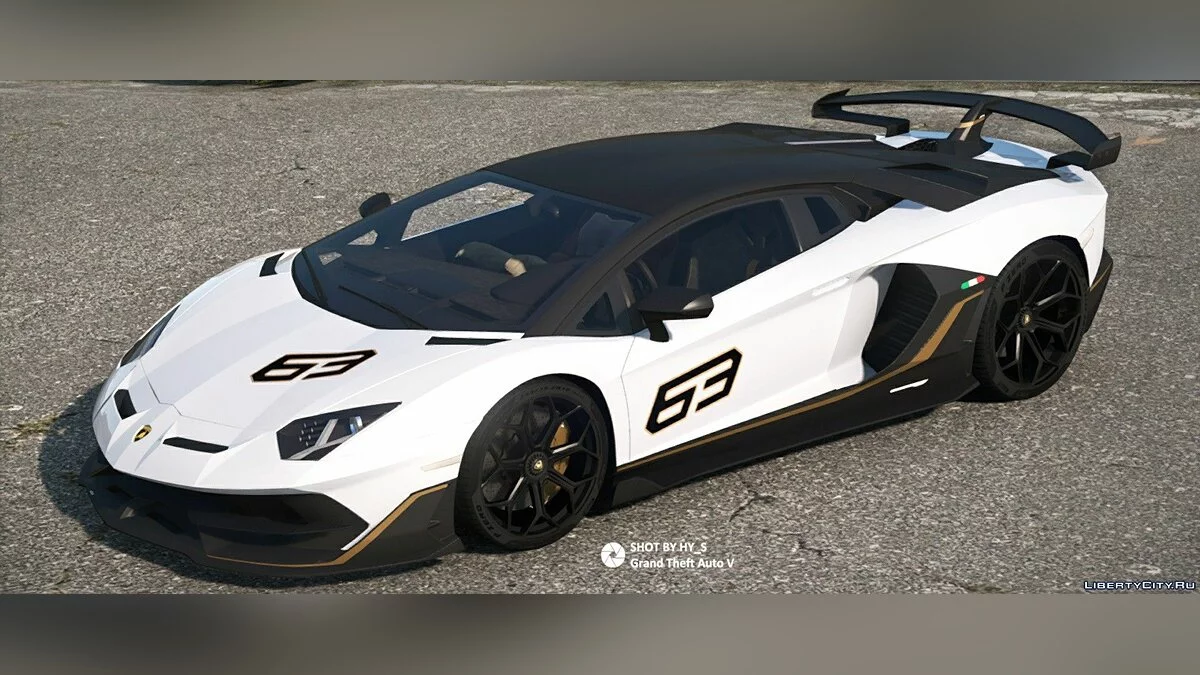 Lamborghini Aventador SVJ / SVJ 63 Anniversary Edition v2.7 FINAL / GTA 5