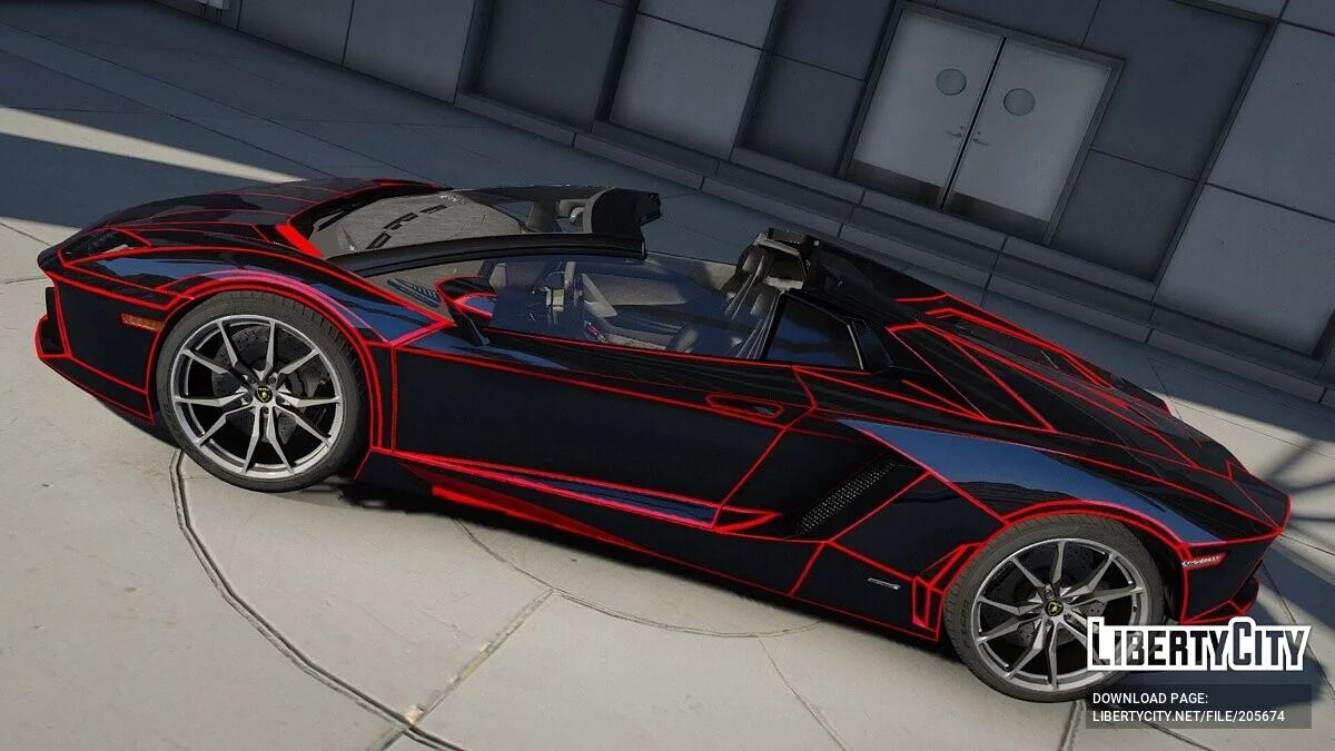 Lamborghini Aventador LP700-4 Roadster Tron KSI / GTA 5