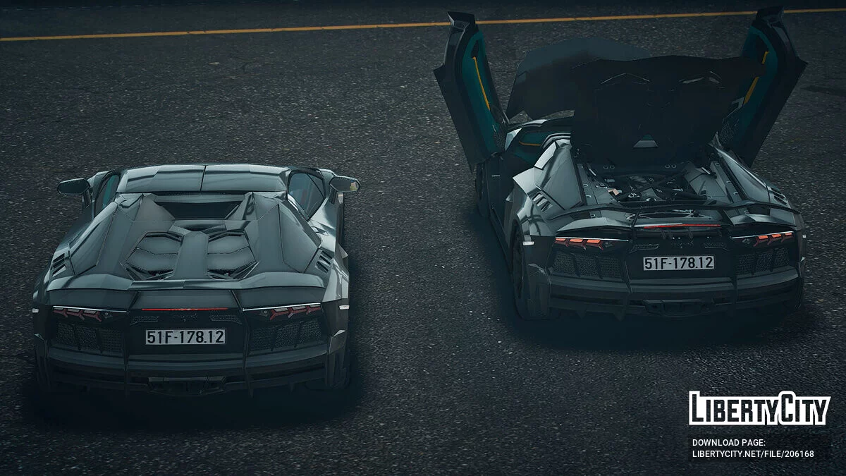 Lamborghini Aventador Mansory Carbonado Apertos Full Carbon v1.0 / GTA 5