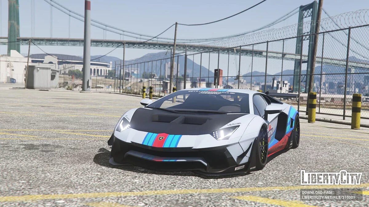 Lamborghini Aventador LP700-4 LibertyWalk Martini Сoating / GTA 5
