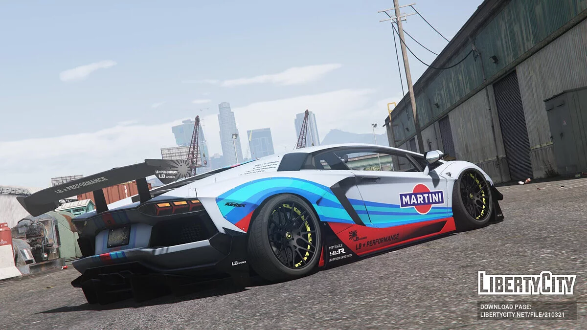 Lamborghini Aventador LP700-4 LibertyWalk Martini Сoating / GTA 5