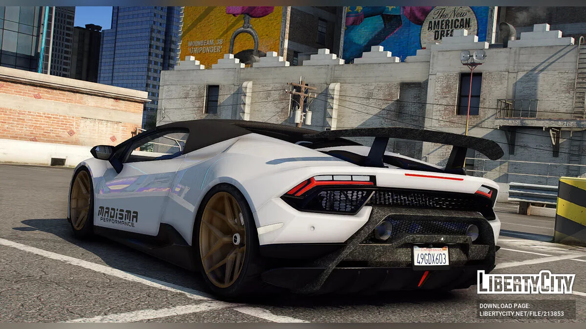 2016 Lamborghini Huracan Performante Spyder Madisma Performance / GTA 5