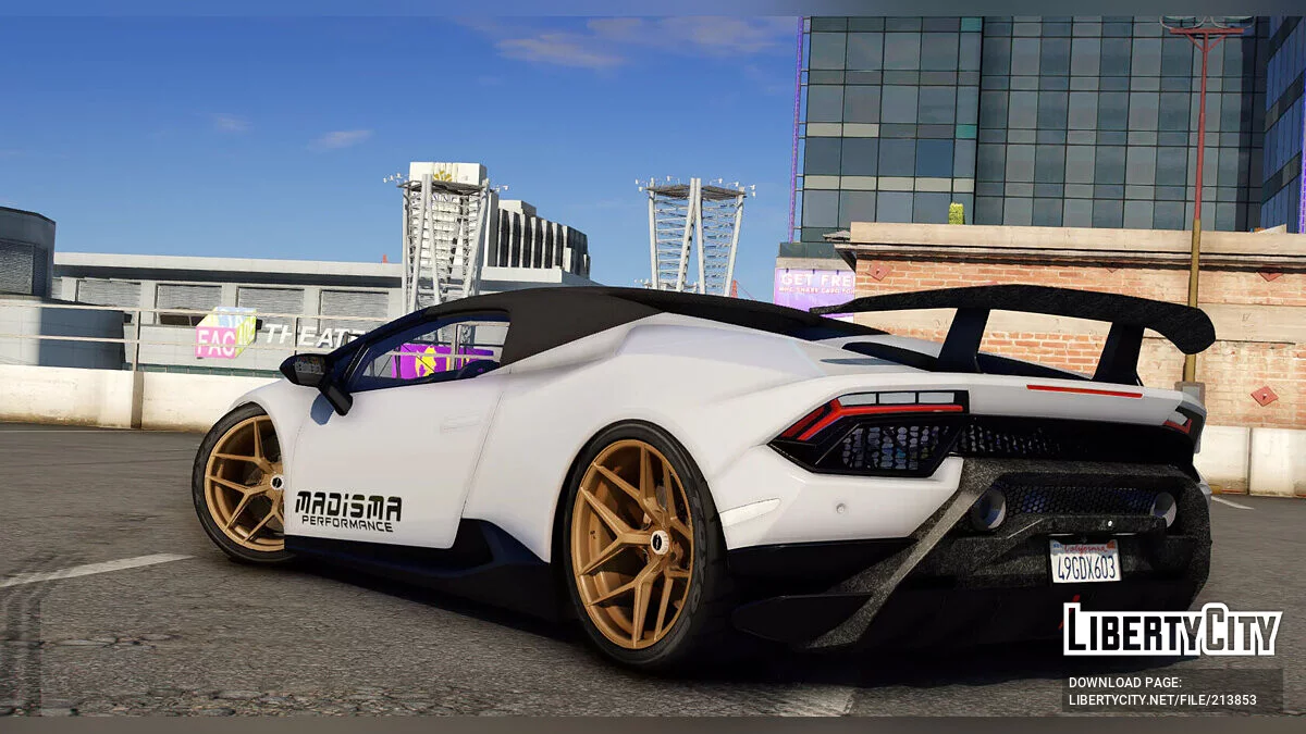 2016 Lamborghini Huracan Performante Spyder Madisma Performance / GTA 5