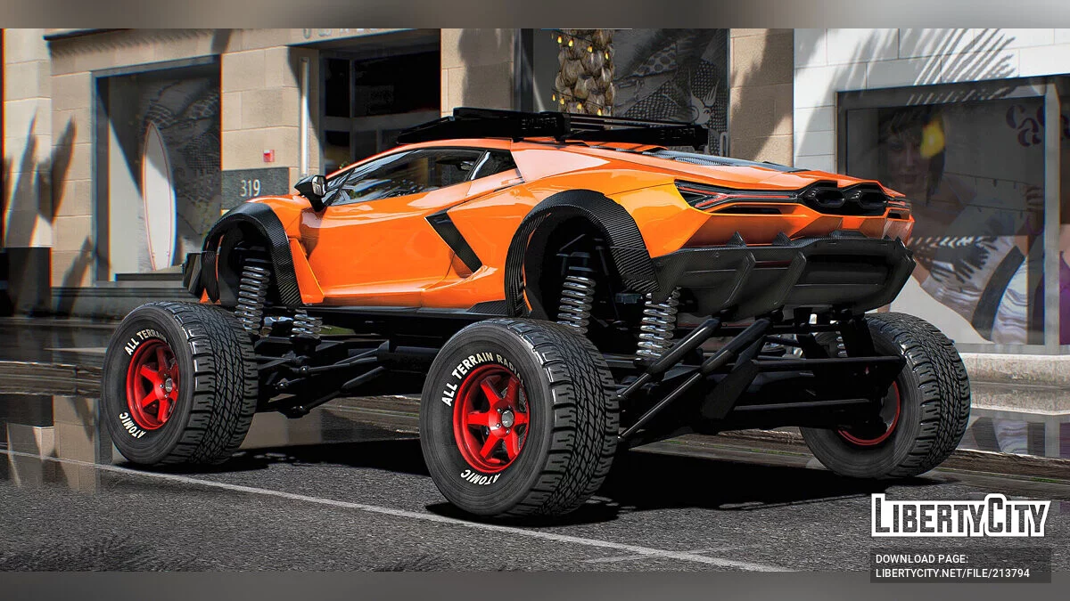 Lifted 2023 Lamborghini Revuelto Off-Road / GTA 5