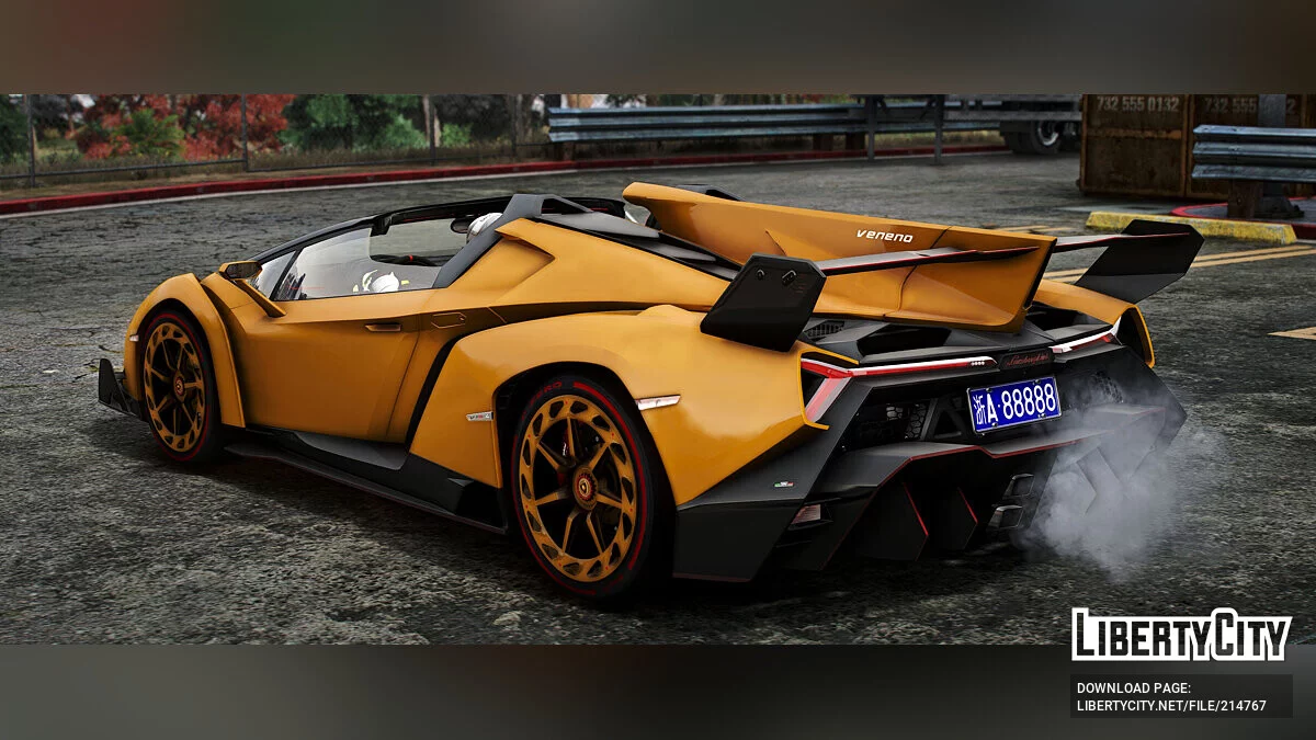 Lamborghini Veneno Roadster 24K Gold / GTA 5