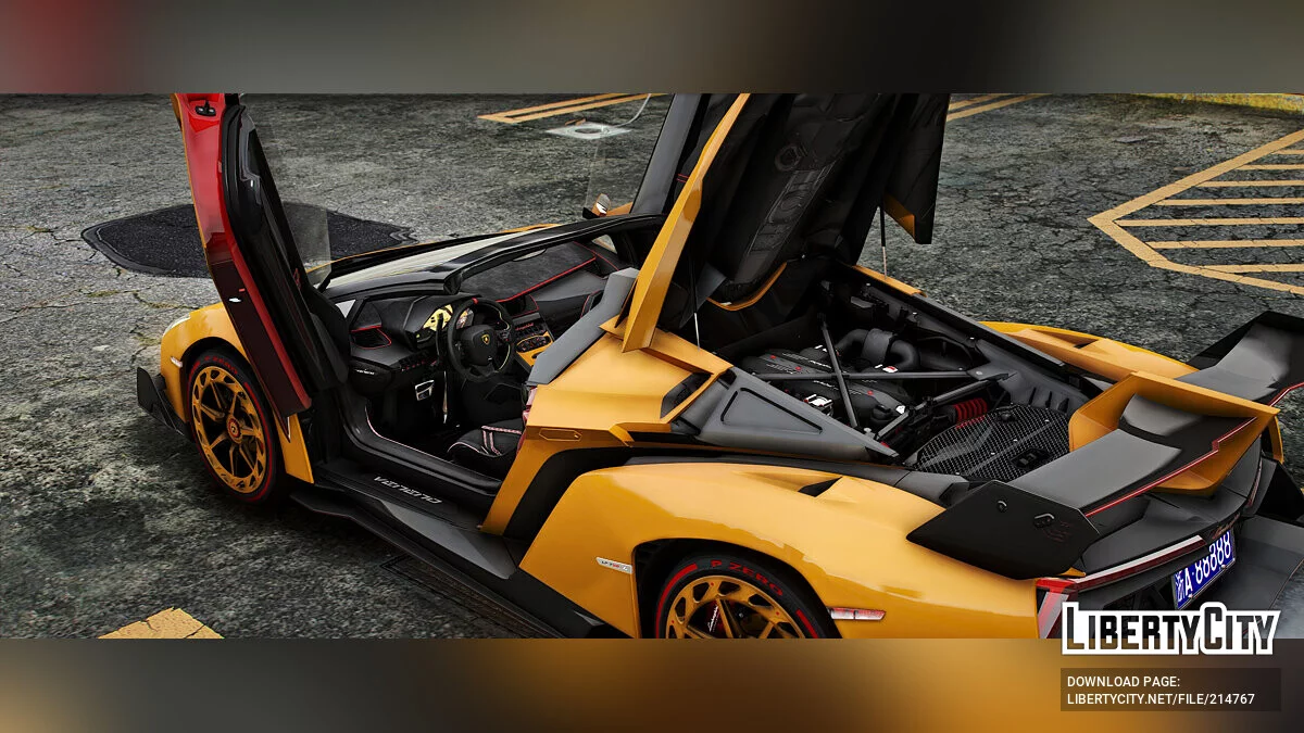 Lamborghini Veneno Roadster 24K Gold / GTA 5