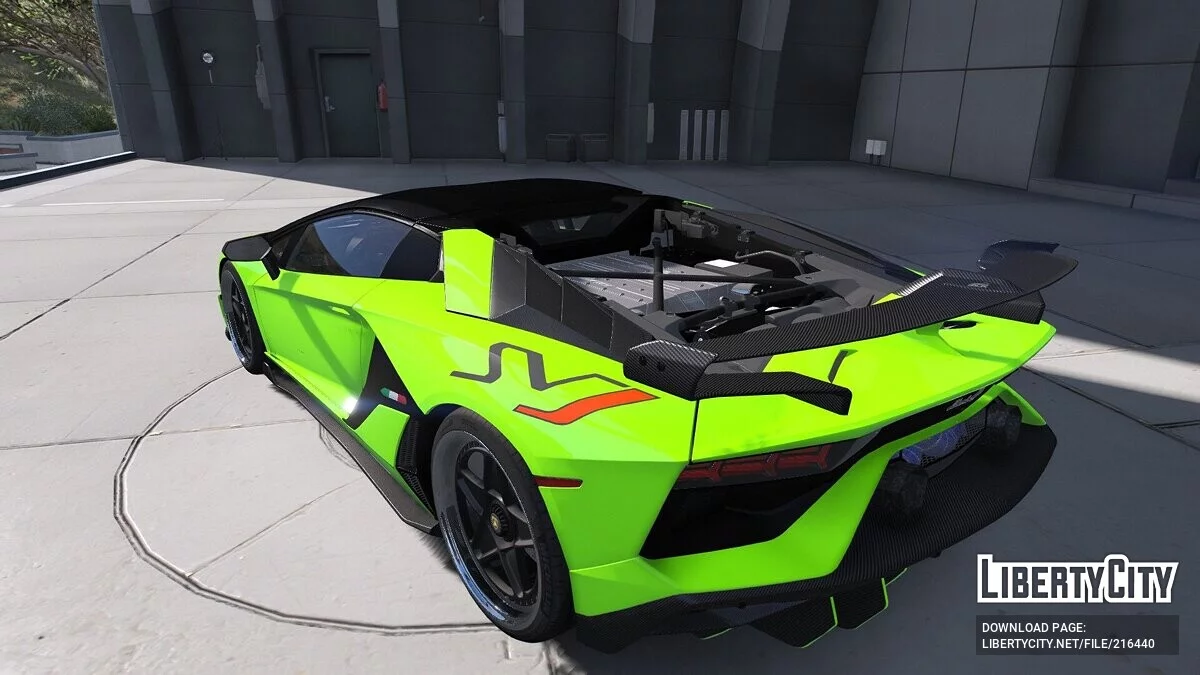 Custom Lamborghini Aventador SVJ Roadster / GTA 5