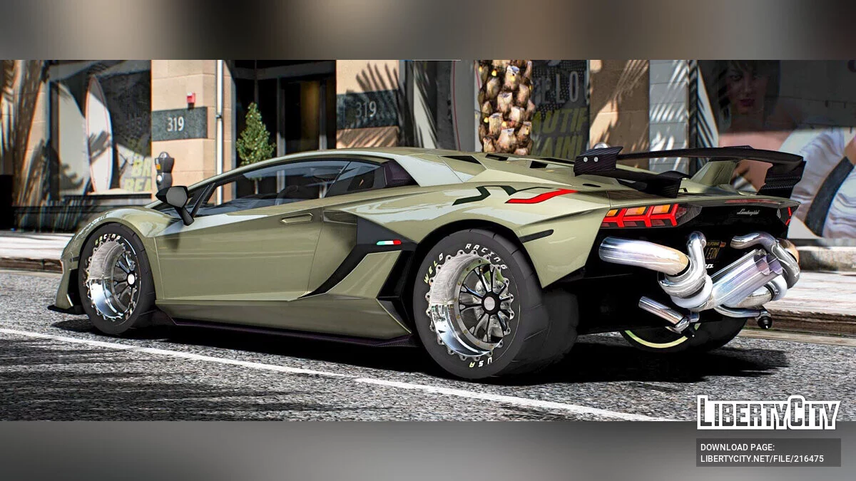 Lamborghini Aventador SVJ Drag TwinTturbo / GTA 5