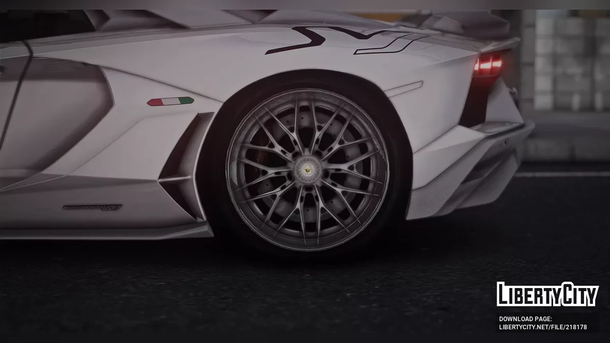 Custom White Carbon Lamborghini Aventador SVJ / GTA 5