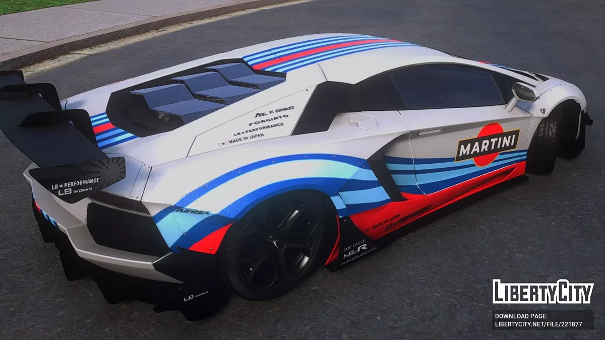 Lamborghini Aventador LP700-4 LibertyWalk MARTINI / GTA 5