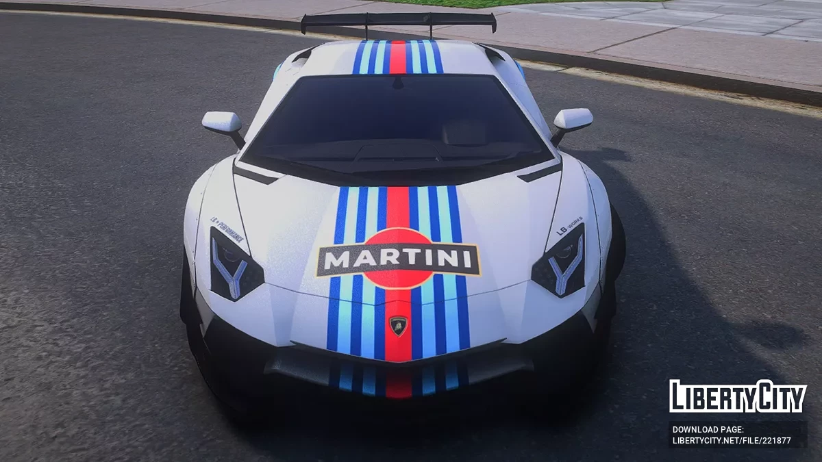 Lamborghini Aventador LP700-4 LibertyWalk MARTINI / GTA 5