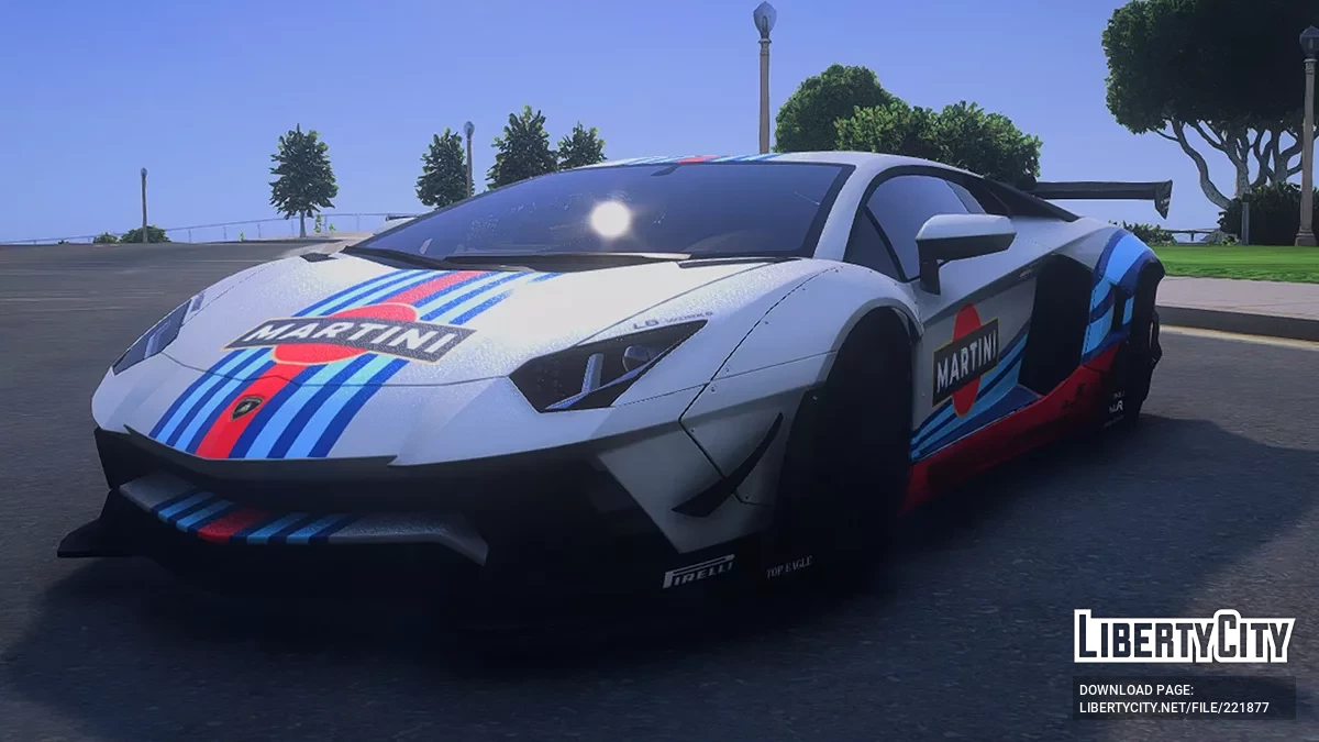Lamborghini Aventador LP700-4 LibertyWalk MARTINI / GTA 5