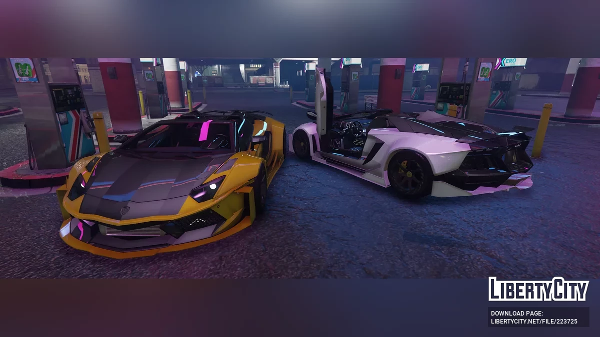 Ламборгини Авентадор Мансори Карбонадо WB / GTA 5