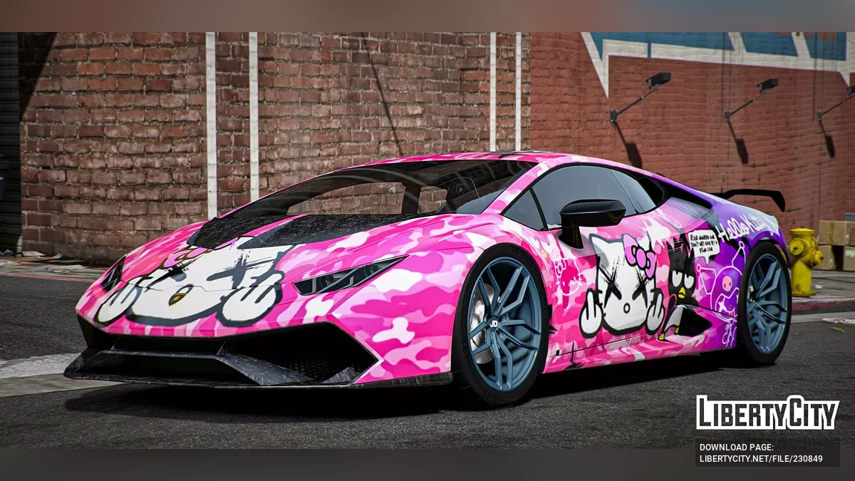 2020 Lamborghini Huracan Hello Kitty Twin Turbo / GTA 5